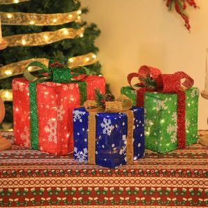 3pcs 60-Light Snowflake Battery-Type Christmas Lights Medium Coarse Cloth for Garden Gift Box Decoration - Product Image 4