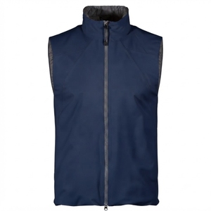 Gilet zippé à col montant pour homme, coupe-vent, décontracté, couleur unie, en polyester, style printemps, respirant - Product Image 6