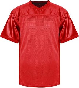 เสื้อฟุตบอลชายแบบสั่งทำพิเศษ 100% โพลีเอสเตอร์ ดีไซน์เรียบสำหรับฝึกซ้อมและฝึกกีฬา - Product Image 1