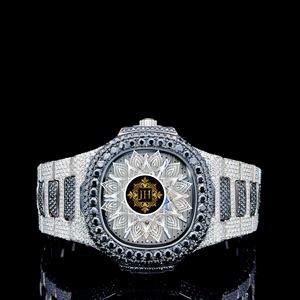 High Quality Moissanite Diamond Quartz <b>Watch</b> Men Business Style <b>Waterproof</b> Wrist <b>Watch</b> Available At Wholesale Price - Product Image 1