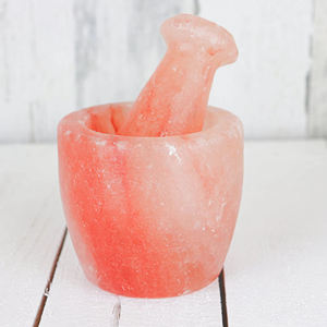 Meilleur Mortier et Pilon Sculptés en Pierre de Sel Rose de l'Himalaya 100% Naturelle du Fabricant, Décoration d'Intérieur, Forte Demande, Vente en Gros de Premier Plan - Product Image 3