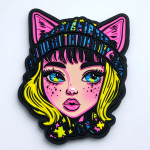 Patch en silicone personnalisé avec logo, patch en caoutchouc PVC gaufré 3D, patch souple en PVC pour chapeau, sac à dos et vêtements - Product Image 1