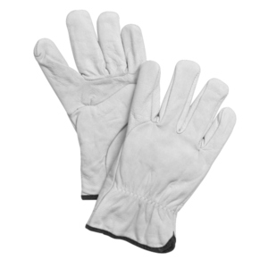 Premium Quality Goat Grain Leather Workwear <b>Gloves</b> CE Certified 11oz Adjustable Wristlet Heavy Duty Construction Abrasion - Product Image 2