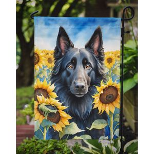 Belgian sheepdog ทานตะวันดอกไม้ในสวนธงหลากสีสำหรับประดับตกแต่งลานกว้างสำหรับชานบ้านงานศิลปะเตียงดอกไม้ขนาดเล็ก - Product Image 3