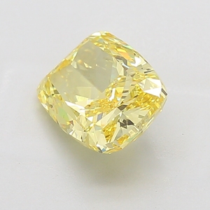 เพชร MAISHA DIAM Y-C2 2 CRT สีเหลืองแฟนซีทรงคุชชั่น เพชร CVD ผลิตในห้องปฏิบัติการ ได้รับการรับรองจาก IGI สำหรับการทำเครื่องประดับ - Product Image 2