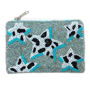 Porte-monnaie exquis en perles de rocaille, broderie perlée artisanale, vente en gros de porte-monnaie perlés avec motifs complexes faits à la main - Product Image 3