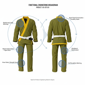 Nuevo Kimono Ligero de Jiu Jitsu Brasileño, Uniforme de BJJ para Artes Marciales, Estilo Personalizado para Competencia - Product Image 2