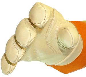 2025 15 \ "gants de protection en cuir primaire cuir de vache et caoutchouc XL taille longue manchette gants de sécurité de soudage - Product Image 5