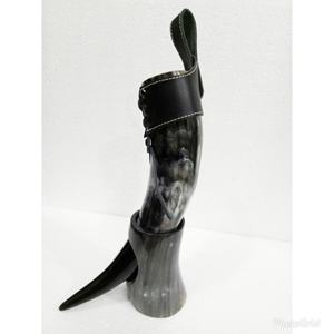 Cuerno para beber medieval vikingo hecho a mano de alta calidad, cuero de cuerno Real Natural pulido, artesanía Vintage de la mejor calidad de la India - Product Image 1