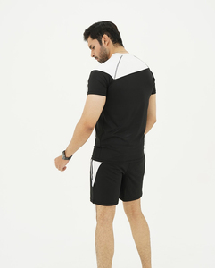 Premium Men Oversized TShirt and Shorts <b>Set</b> Crew Neck Quick Dry Cotton Blend Casual Summer Athletic Wear Streetwear Matching <b>Set</b> - Product Image 2