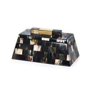 Caja Decorativa Hecha a Mano con Cuerno de Búfalo, Caja de Almacenamiento de Cuerno Natural Grabado, Caja de Regalo Artesanal Vintage, Decoración para el Hogar - Product Image 3