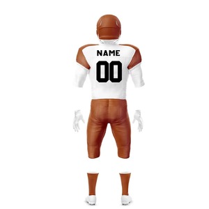 Ensemble de maillots de football américain personnalisés de haute qualité, tenue de sport robuste par sublimation, séchage rapide, vêtements d'entraînement et de match pour équipe - Product Image 3