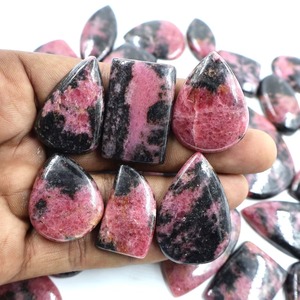 Piedras Preciosas de Rodonita Natural de Alta Calidad, Cabochones Sueltos con Excelente Color, Lote de Rodonita de Primera Calidad - Product Image 1