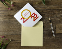 Carte pop-up 3D pour le Nouvel An avec symbole du chat du zodiaque, avec enveloppe et message, du fournisseur HMG du Vietnam