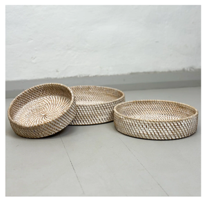 Plateau élégant en rotin tressé pour salon, cuisine, bureau, garage - Rangement multifonctionnel pour vaisselle - Meilleur prix du marché - Product Image 4