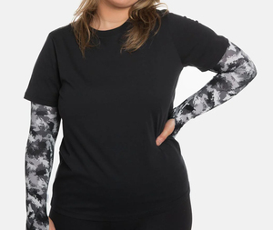 Mangas Protectoras con Estampado Floral, Protección Solar de Verano, Compresión, Antibacterianas, Refrescantes, de Seda de Hielo, Protección UV, Mangas Largas - Product Image 5