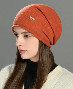 Trendy Beanie Soft Acrylic Knit Winter Hat Cuffed Ribbed <b>Skull</b> <b>Cap</b> Custom Logo Embroidered Headwear for <b>Men</b> Women - Product Image 2