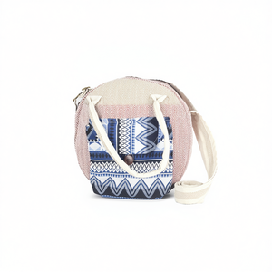 Bolso de Mano Redondo de Cáñamo y Algodón para Mujer, Diseño Elegante para Uso Diario - Product Image 2