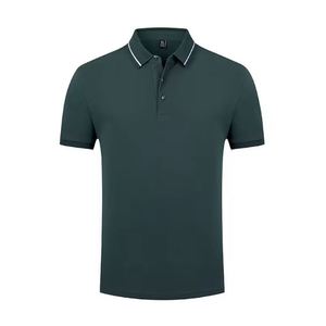 เสื้อโปโลชายพิมพ์โลโก้ตามสั่ง ผ้าฝ้ายระบายอากาศ ทรงเข้ารูป เหมาะสำหรับกอล์ฟ เสื้อลำลองสำหรับเล่นกีฬา คุณภาพสูง แห้งเร็ว แขนสั้น - Product Image 3