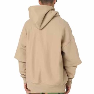 Sudadera con Capucha Personalizada con Logotipo, Unisex, Gráfica, Gruesa, de Alta Calidad, de Forro Polar, Negra, de Gran Tamaño, 100% Algodón, con Hombros Caídos - Product Image 2