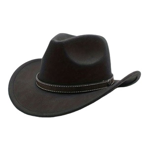Wholesale Full Customized Men and Women White Genuine Leather <b>Western</b> Cowboy <b>Hat</b> for Outdoor Fashion - Product Image 2