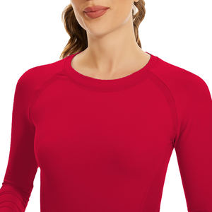 Chemise de yoga pour femmes, hauts de sport d'été à manches longues, ajustés, à séchage rapide, pour la course en plein air, chemises de yoga - Product Image 4