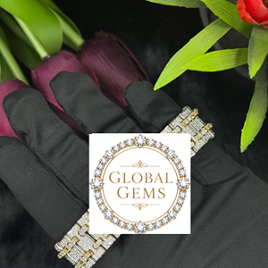Luxury Square Quartz 20mm Leather Strap <b>Skeleton</b> Moissanite <b>Watch</b> | Fashion Iced Out Presidential | Wholesale Diamond Tester - Product Image 1