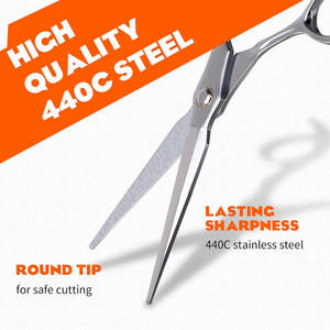 Tijeras de Peluquería Profesionales, Ultra Afiladas, Hojas de Acero 440C, Corte de Precisión, Tijeras de Belleza para Puntas de Cuchilla, Alta Calidad - Product Image 3