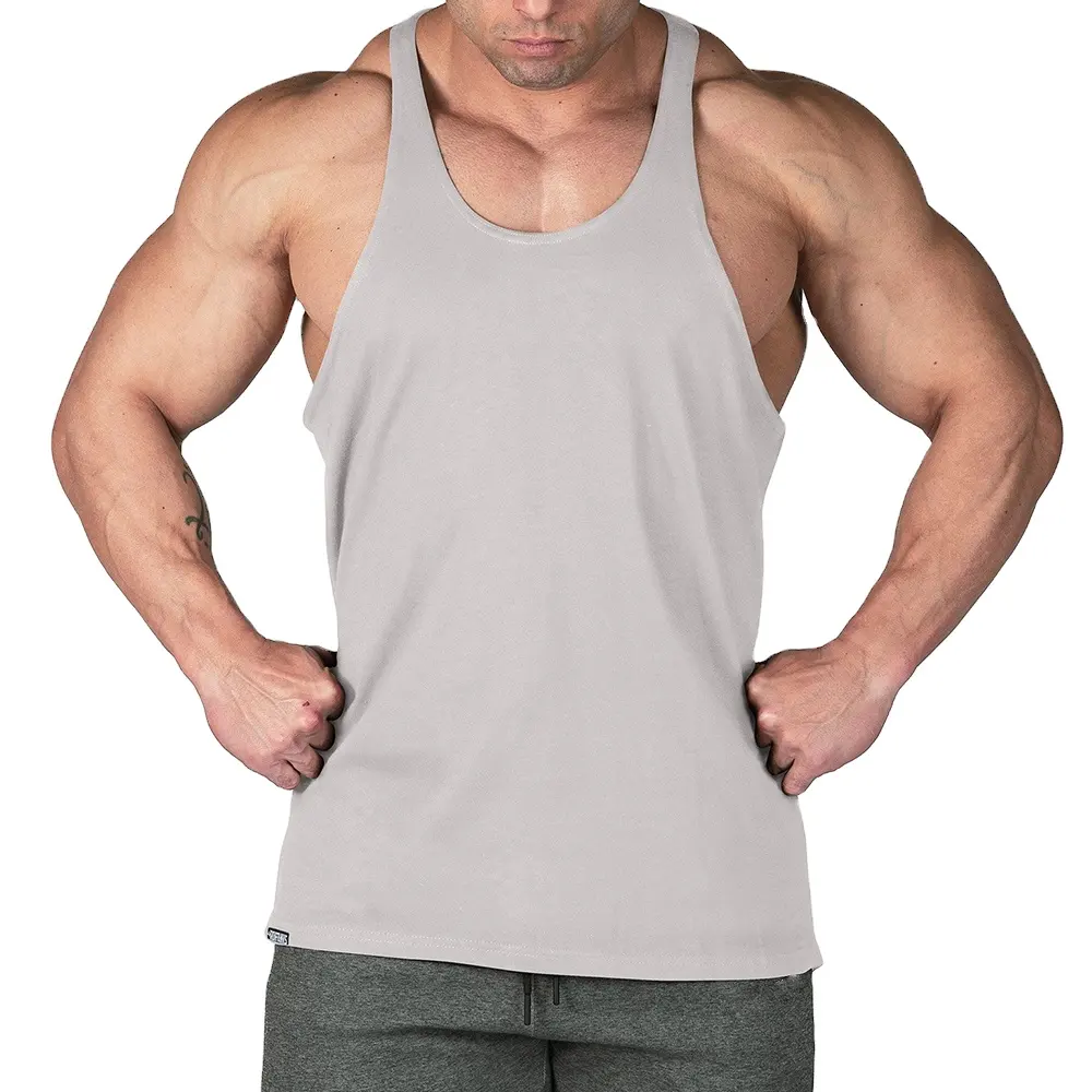 Gym Workout Stringer Tank Top Performance Muscle Sleeveless Shirt Training Bodybuilding Gym Vest