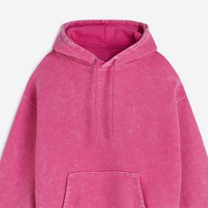 เสื้อฮู้ดดี้พรีเมียมผ้าฝ้าย 100% ล้างสีแบบแอซิด ใส่สบายสำหรับผู้ชาย เสื้อฮู้ดดี้ล้างสีแบบแอซิดสำหรับฤดูใบไม้ร่วงและฤดูหนาว - Product Image 2