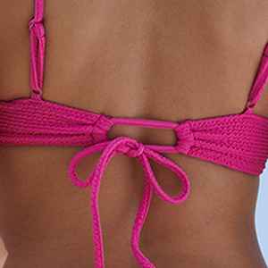 Handmade Sexy Woven <b>Bikini</b> 2 Piece <b>Push</b> <b>Up</b> Swimsuit <b>Set</b> For Women Breathable & Quick Dry Eco Friendly Summer Beachwear - Product Image 5