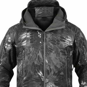 Veste tactique cargo pour camping, randonnée, chasse, escalade, 2026, vente en gros, vestes tactiques d'hiver en polaire Sharkskin pour hommes - Product Image 2
