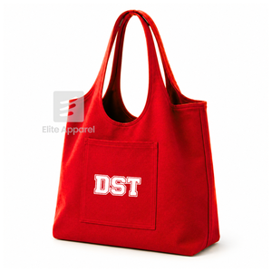 Custom Delta Sigma |Theta Sorority Tote bag red and White Embroidered Logo Daily Use <b>Large</b> Capacity Canvas Tote bag for female - Product Image 2