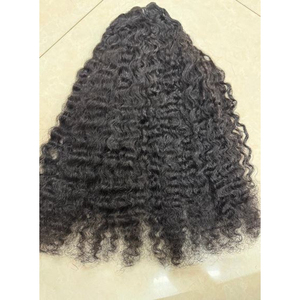 Extensiones de Cabello Rizado Negro Natural de Alta Calidad, se Intercalan Naturalmente con Cabello Negro, en Oferta, Precio de Fábrica - Product Image 1