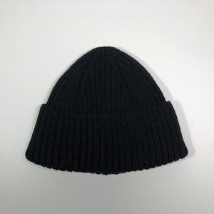 Unisex Folded Cuff <b>Beanie</b> Hat Ribbed Knit Winter Cap Soft Warm Casual Streetwear Headwear Accessory - Product Image 3