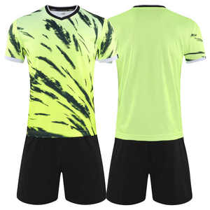 Maillots de football personnalisés avec nom d'équipe et numéro de joueur, sublimés, 100% polyester, anti-transpiration, manches courtes, taille élastique, colorés - Product Image 3