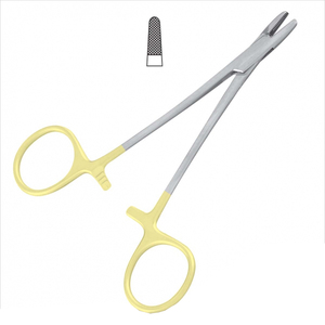 Ryder Manual Needle Holders TC Forceps Half Gold Plated German Stainless Steel <b>Tungsten</b> Carbide CE Certified High Quality - Product Image 2
