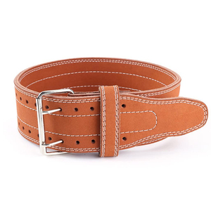 Ceinture de musculation unisexe en cuir de vachette personnalisée pour la musculation - Respirante, robuste, réglable, protection - Product Image 4