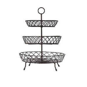 Cesta de Almacenamiento de Alambre de Hierro para Cocina, de 3 Niveles, para Frutas y Verduras, Duradera, Tamaño y Forma Personalizables - Product Image 6