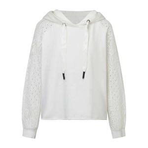 Sweat-shirts en molleton imprimés longs pour femmes, avec épaules tombantes, tendance, à capuche - Product Image 1