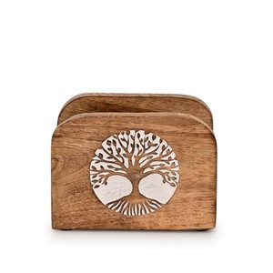 ที่ใส่ผ้าเช็ดปากทำจากไม้มะม่วง | งานออกแบบต้นไม้ทำมือ | Saharanpur - Product Image 3
