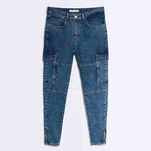 Jeans en denim coupe droite classique personnalisés, en coton premium, style streetwear, délavés, pantalons décontractés, fabricant de vêtements OEM, marque privée - Product Image 1