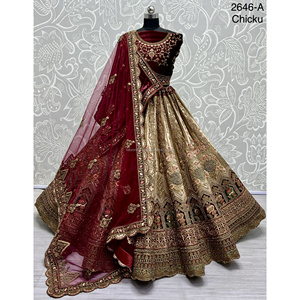 Nupcial Indio Desgaste Terciopelo Colecciones Para Novia Con Zarkhan Trabajo Por Fabzone - Product Image 2