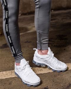 Conjunto Deportivo de Verano para Hombre, Color Gris, Estilo Informal, con Franja Lateral, Transpirable, de Spandex y Algodón, Cintura Elástica - Product Image 3
