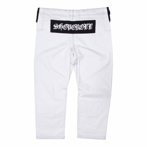 Kimono de Jiu Jitsu Shoyorol Fighter Gi de color blanco con logotipo personalizado de calidad premium, uniforme de Jiu Jitsu brasileño, 100% algodón - Product Image 3