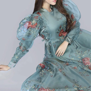 Vestido estampado para mujer, diseño moderno, informal, tela suave y cómoda, corte holgado, vestido diario para mujer - Product Image 5
