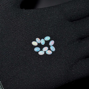 4mm 6mm naturel australien opale ovale Flatback Cabochon pierre précieuse pour les commandes de bijoux personnalisés IGI certifié opale cristal à vendre - Product Image 3