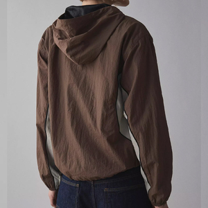 Chaqueta Safari Impermeable Reflectante con Capucha para Hombre, Color Verde, con Cierre de Cremallera, Ropa Casual para Exteriores, Temporada de Otoño, Exterior de Nailon - Product Image 2