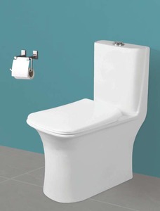 Inodoro de una pieza con tamaño de 735x350x665 mm, con sifón en S de 225 mm, con un increíble sistema de descarga sifónica de doble flujo con 2D - Product Image 2