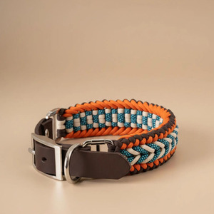 Luxury <b>braided</b> leather dog collar with durable buckle for secure fit and long lasting performance for sale in low price - Product Image 3